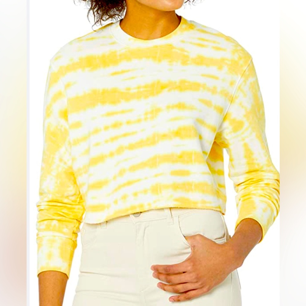 NWT Revolve Monrow Tie Dye Cropped Super Soft Sweater
